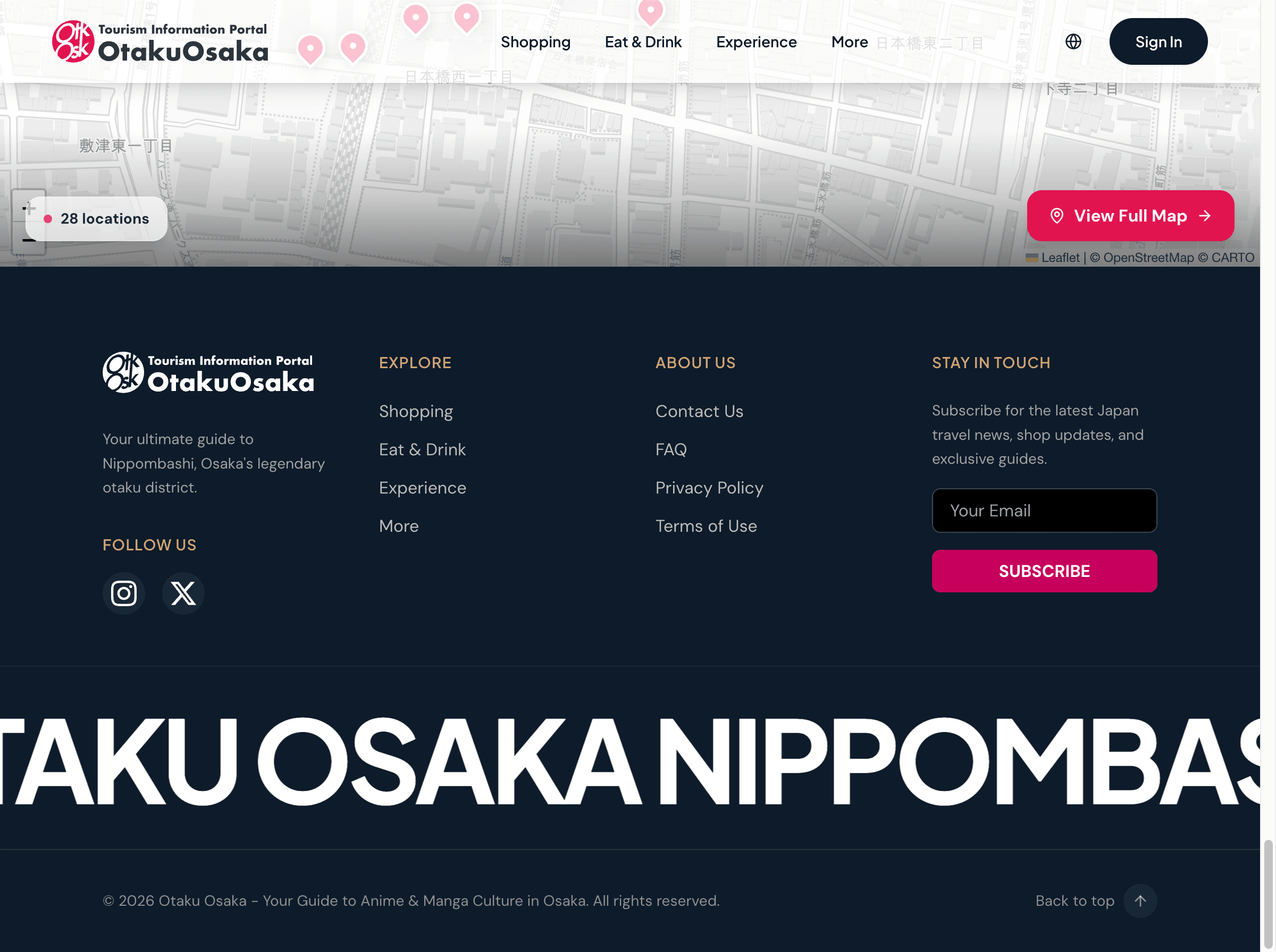 Otaku Osaka - フッター